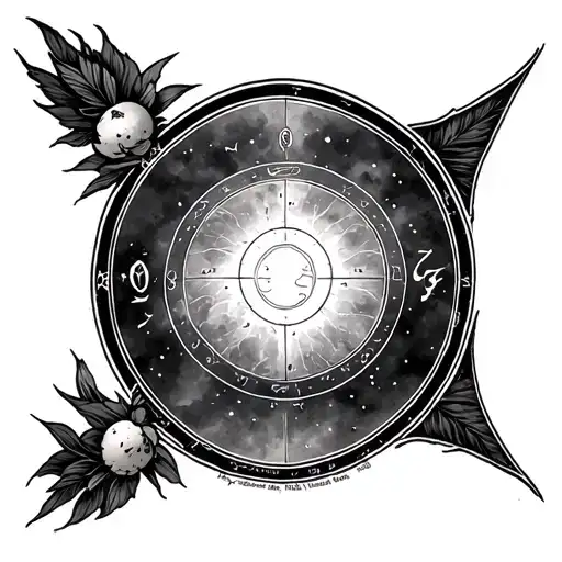 Birth Chart tattoo design idea