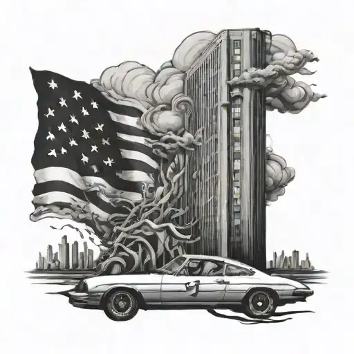 911 tattoo design idea
