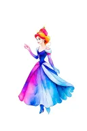 belle disney princess tattoo design idea