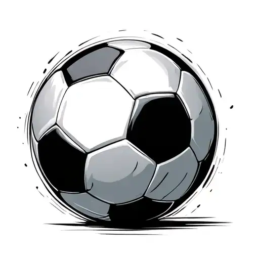 soccer ball morphing tattoo design idea
