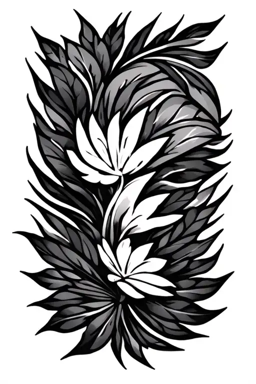 Hawaiian tribal patterns mother nature tattoo design idea