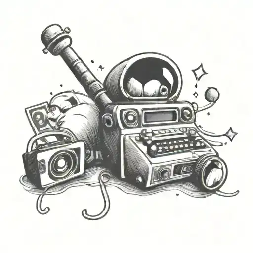 90s baby themed tattoo tattoo design idea