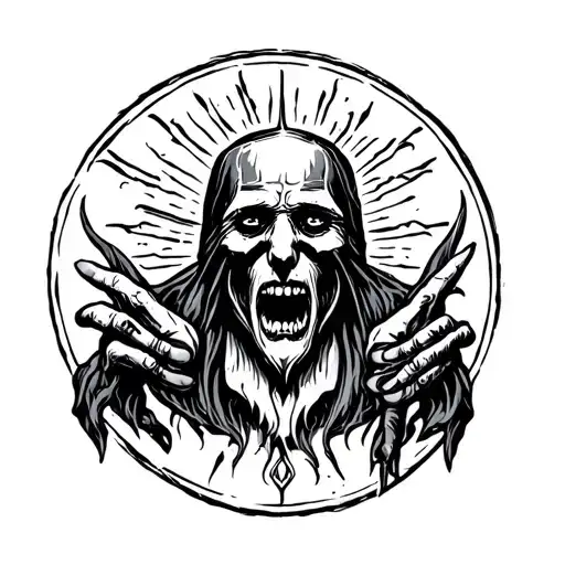 blasphemous sign tattoo tattoo design idea