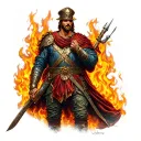 st florian wildfire tattoo design idea