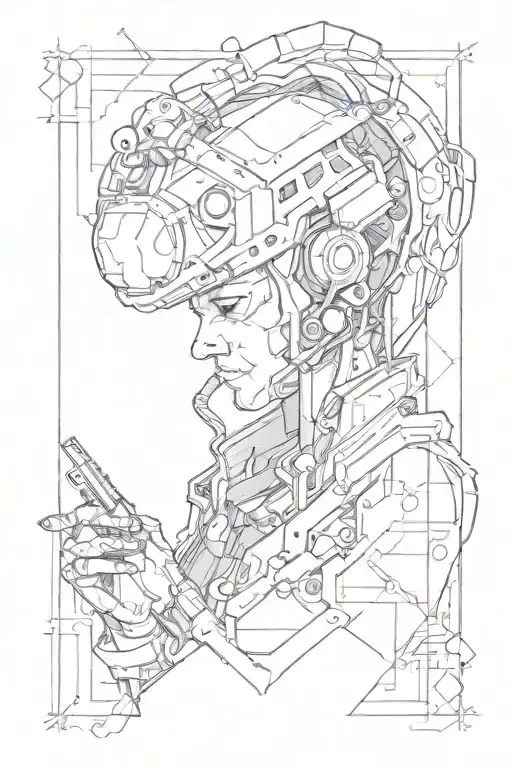 Hacker tattoo design idea