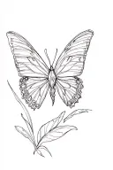 papillon tattoo design idea
