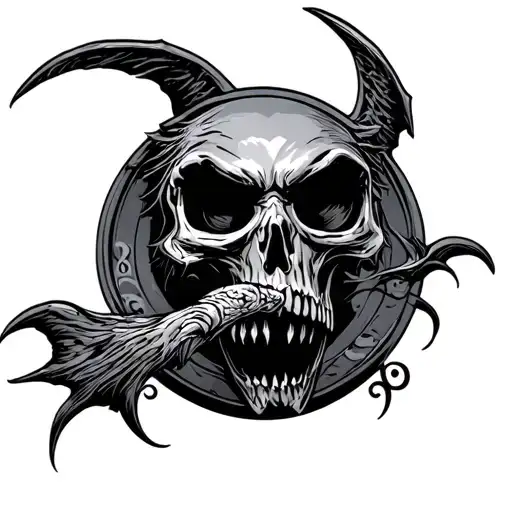 reaper death seal tattoo design idea