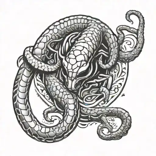 scorpion, snake, death before dishonour tattoo design idea