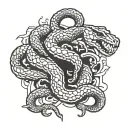 scorpion, snake, death before dishonour tattoo design idea