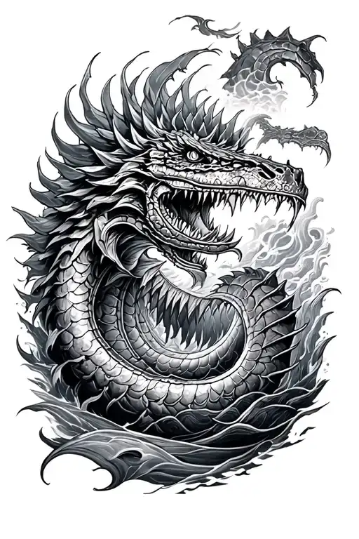 Leviathan tattoo design idea