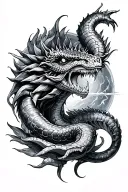 Leviathan tattoo design idea