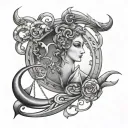 Libra Scorpio tattoo design idea