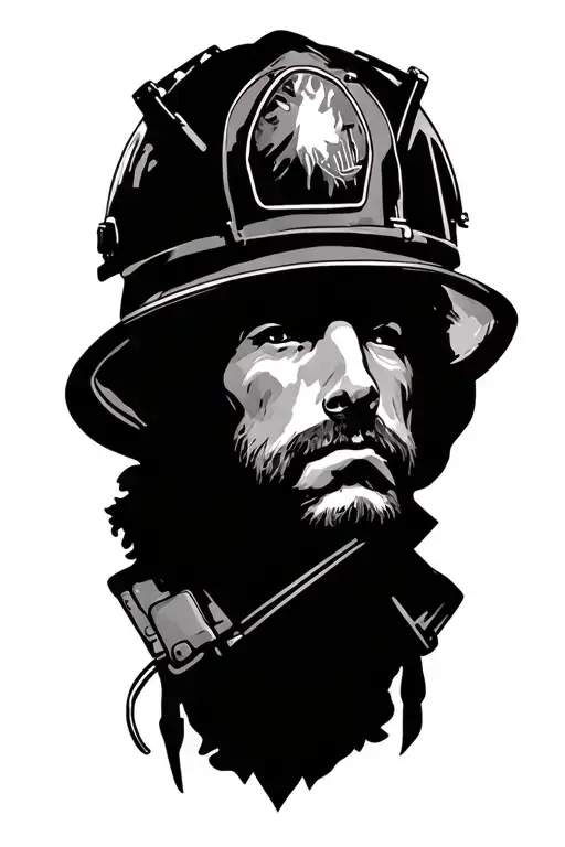 Firefighter tattoo design idea