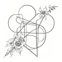 a tattoo that symbolises life and death and conveys the idea that you are always connected with death and humbles you tattoo design idea