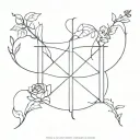 a tattoo that symbolises life and death and conveys the idea that you are always connected with death and humbles you tattoo design idea