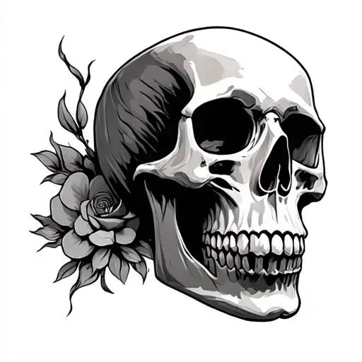 skull tattoo design idea