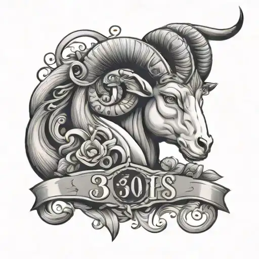 I am 30 years old, I am Aries, business administrator, market management technology, environmental management technician tattoo design idea