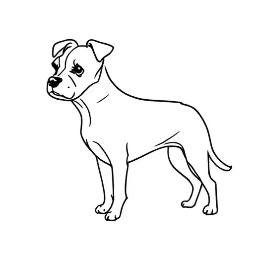 "Mimi" Border Terrier tattoo design idea