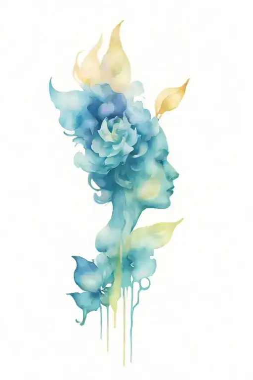 bipolar disorder related imagery tattoo design idea