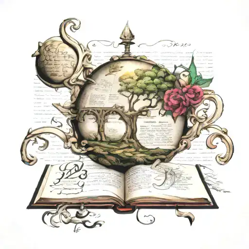 Biblical Scripture writing tattoo design idea