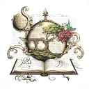 Biblical Scripture writing tattoo design idea