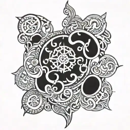 Anglo Saxon back tattoo tattoo design idea