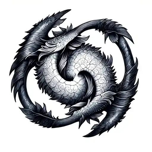 Libra Pisces Leo tattoo design idea