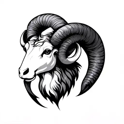Aries zodiac sign 2001 birth year tattoo design idea