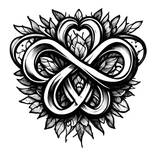 Name Ronja , Year 2002 , infinity sign tattoo design idea