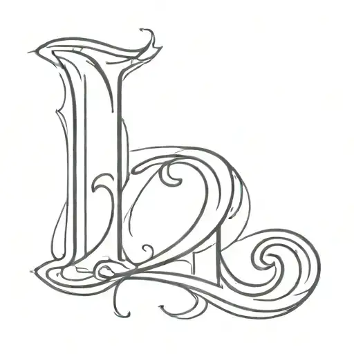 Hearth with letter P D M tattoo design idea