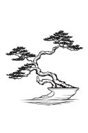 Bonsai tree tattoo design idea