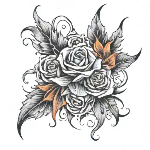 pain hatred grief sorrow tattoo design idea
