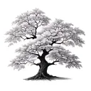 Dogwood Tree tattoo design idea