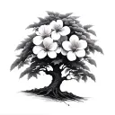 Dogwood Tree tattoo design idea