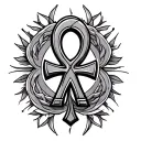 Ankh tattoo design idea