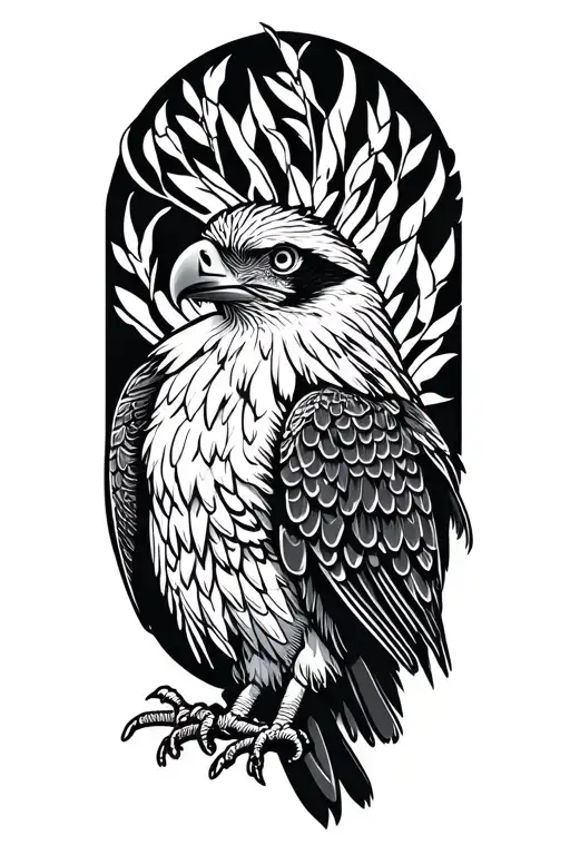 Philippine eagle tattoo design idea