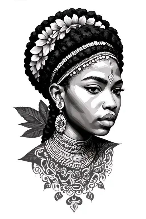 Afrocentric cultural heritage with full in tattoo tattoo design idea
