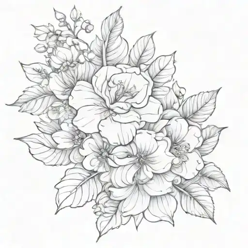 floral pencil art tattoo tattoo design idea