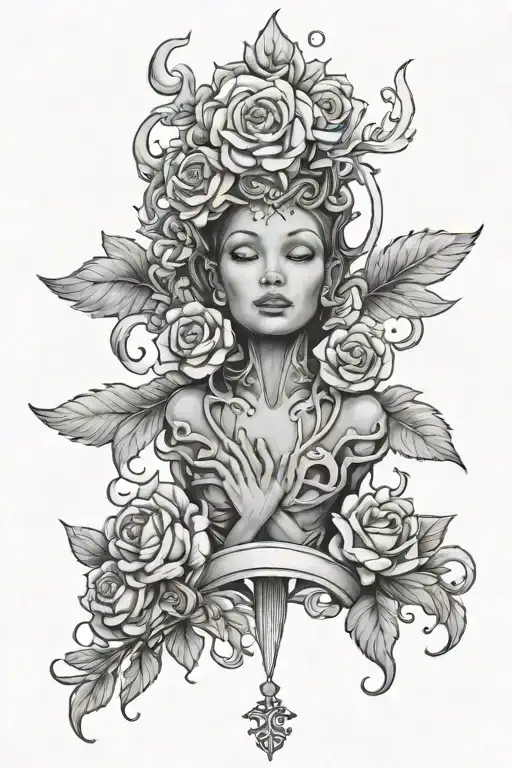 Even though my mind and body grow weak, God is my strength. tattoo design idea