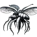 venus fly trap tattoo design idea