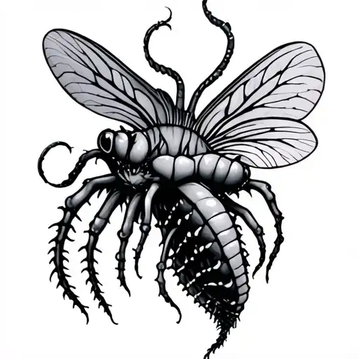venus fly trap tattoo design idea