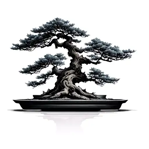 Japanese Bonsai Tree tattoo design idea