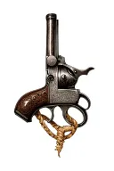 Flintlock Pistol intertwined tattoo design idea