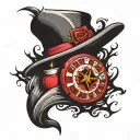 life is a gamble tattoo design idea