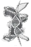 DNA double helix tattoo design idea