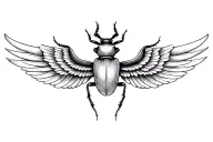 ancient egyptian winged beetle armband tattoo tattoo design idea
