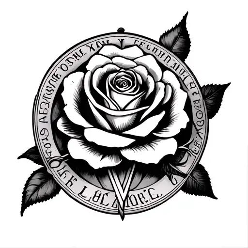 SEAL OF SOLOMON ROSE tattoo design idea