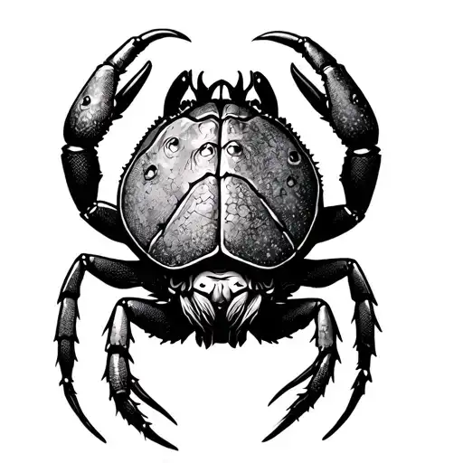Viking hermit crab tattoo design idea
