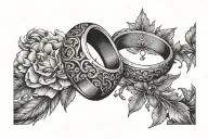wedding ring finger tattoo tattoo design idea