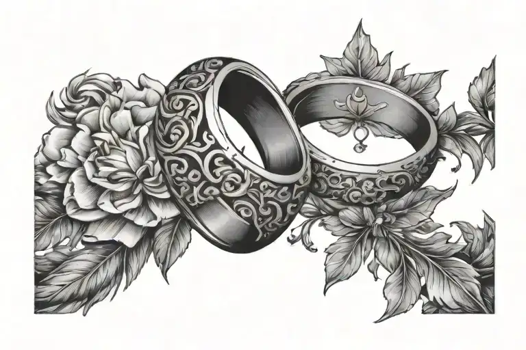 wedding ring finger tattoo tattoo design idea